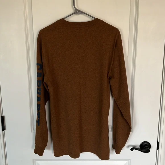 Carhartt Men’s Loose Fit Logo Long Sleeve. - Picture 2 of 11